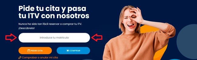 matrícula cita itv